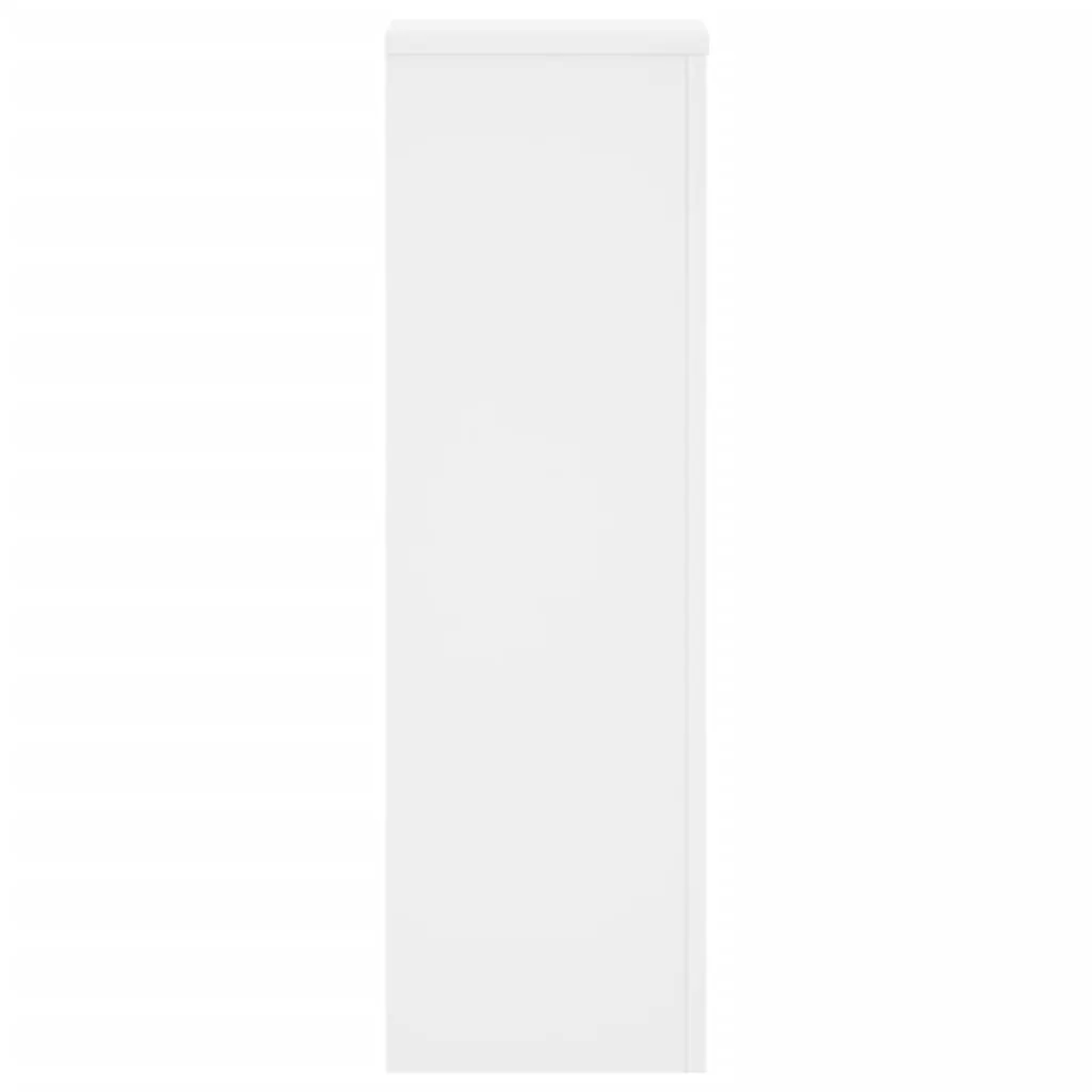 Plant Stands Engineered Wood 25x25x80 cm White 2 Piece