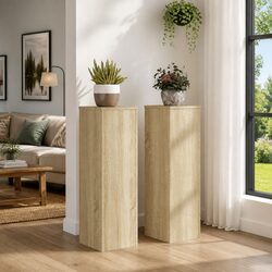 Practical Plant Stands for Your Home in Sonoma Oak