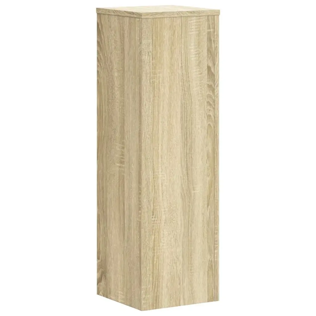 Plant Stands Engineered Wood 25x25x80 cm Brown Sonoma Oak 2 pcs