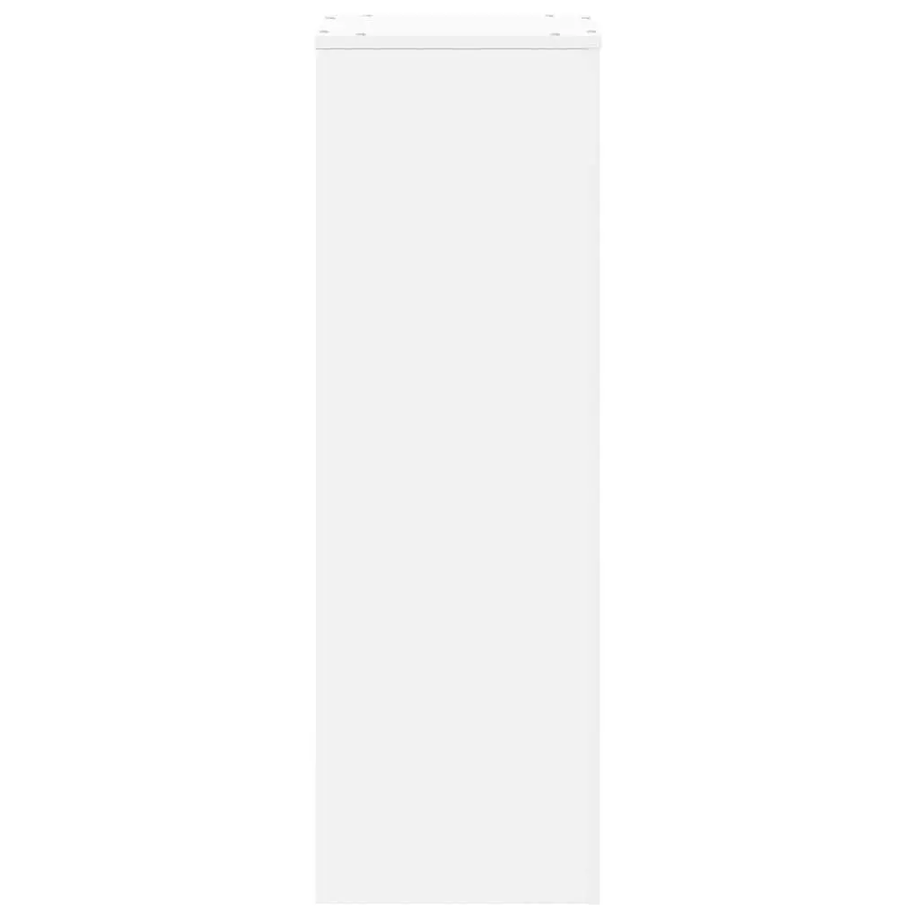 Tall Plant Holder Engineered Wood White Display Stand Indoor Outdoor 33x33x100cm