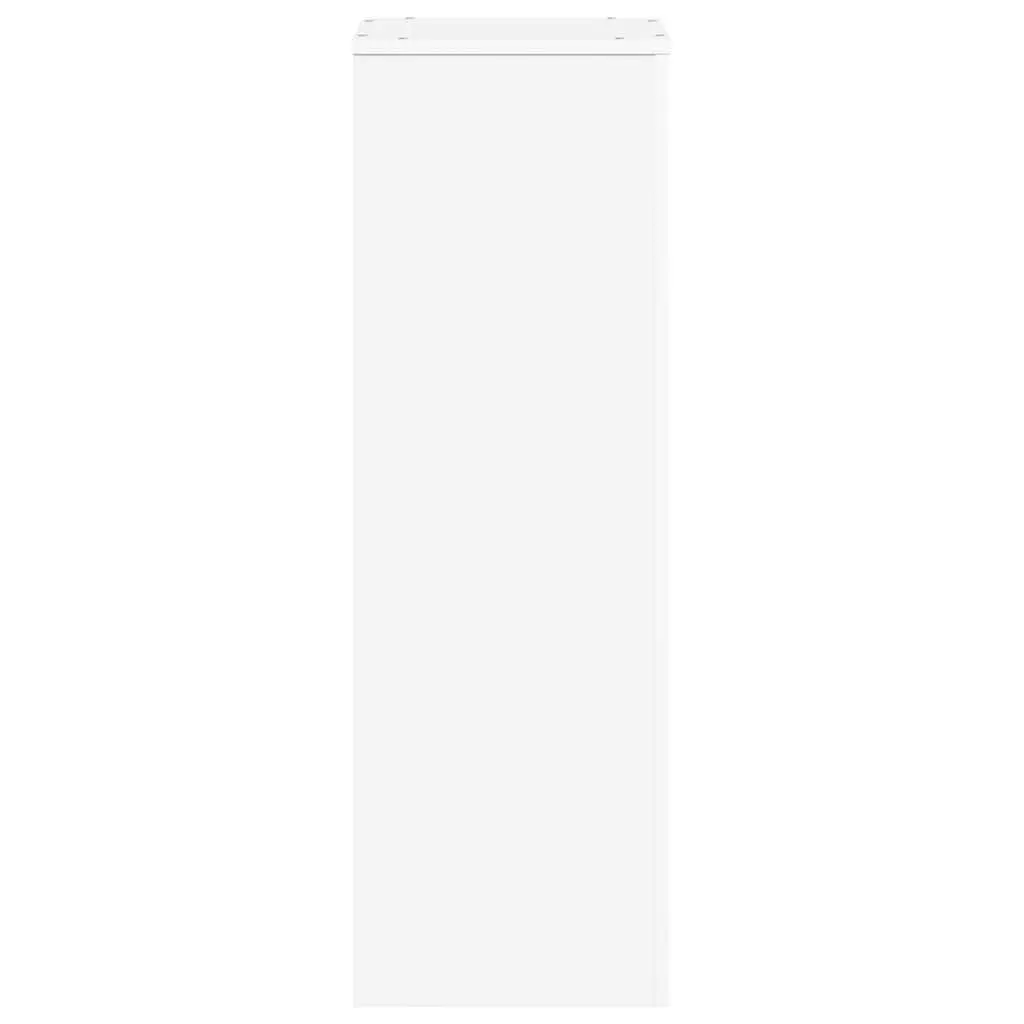 Tall Plant Holder Engineered Wood White Display Stand Indoor Outdoor 33x33x100cm