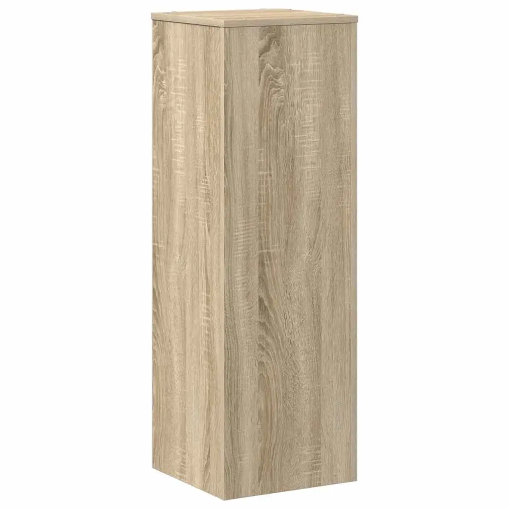 Plant Stand Brown Engineered Wood 33x33x100cm Sturdy Construction for Home Garden Display