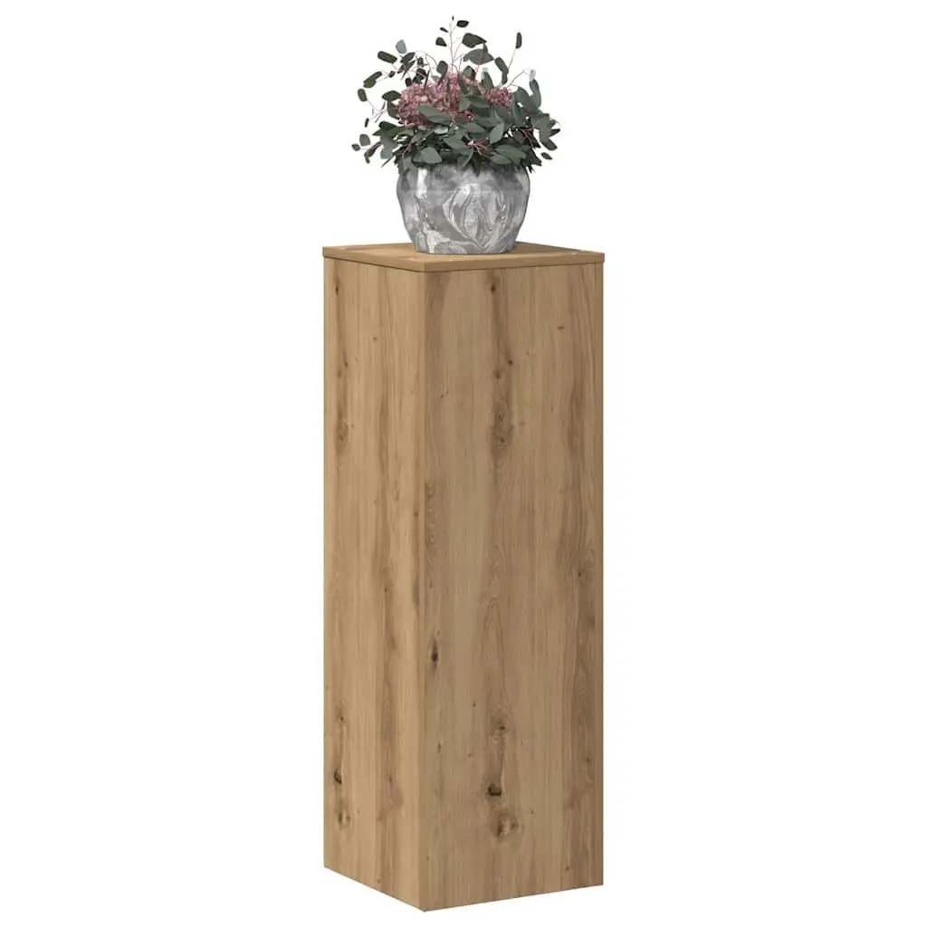 Plant Stand Engineered Wood Brown 33x33x100cm Flower Pot Display Garden Home