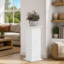 Functional White Plant Stand for Home Use 33x33x80 cm