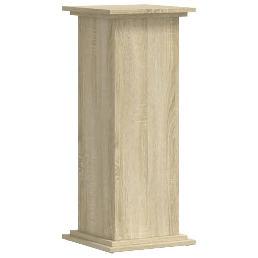 Plant Stand Engineered Wood Brown Display Shelf Indoor Outdoor Home Garden Decor