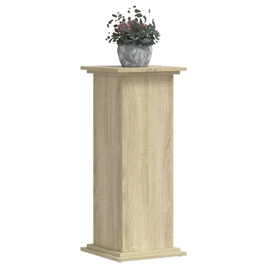 Plant Stand Engineered Wood Brown Display Shelf Indoor Outdoor Home Garden Decor
