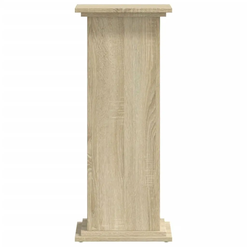Plant Stand Engineered Wood Brown Display Shelf Indoor Outdoor Home Garden Decor
