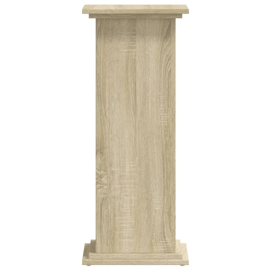 Plant Stand Engineered Wood Brown Display Shelf Indoor Outdoor Home Garden Decor