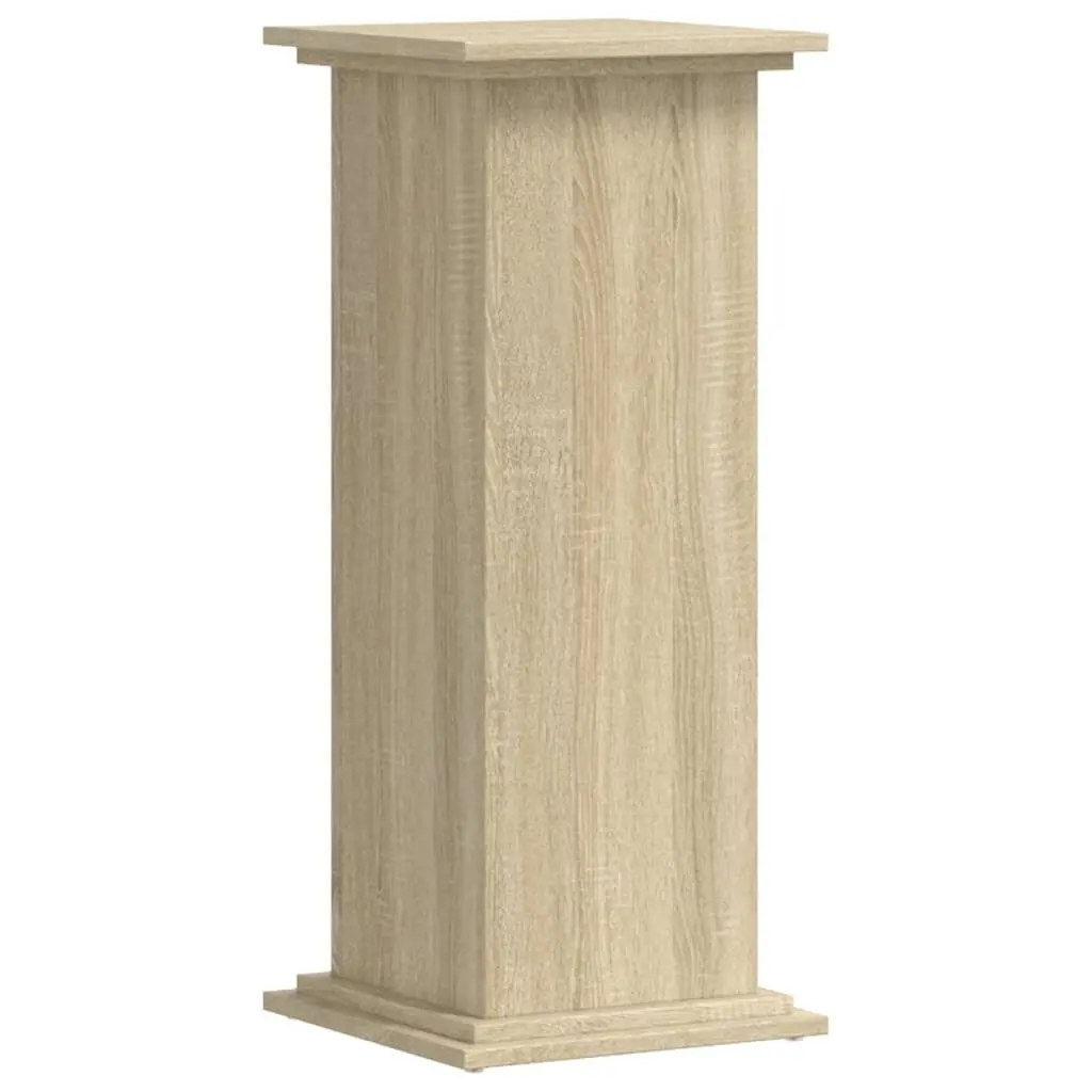 Plant Stand Engineered Wood Brown Display Shelf Indoor Outdoor Home Garden Decor