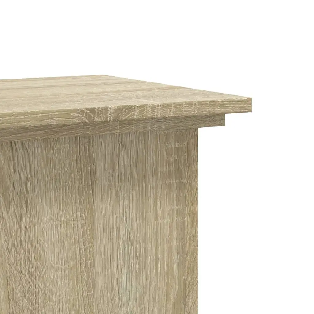 Plant Stand Engineered Wood Brown Display Shelf Indoor Outdoor Home Garden Decor