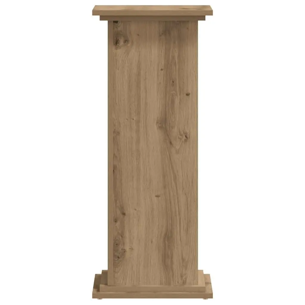 Indoor Plant Stand Brown Engineered Wood 80cm Tall 33x33cm Display for Flower Pots