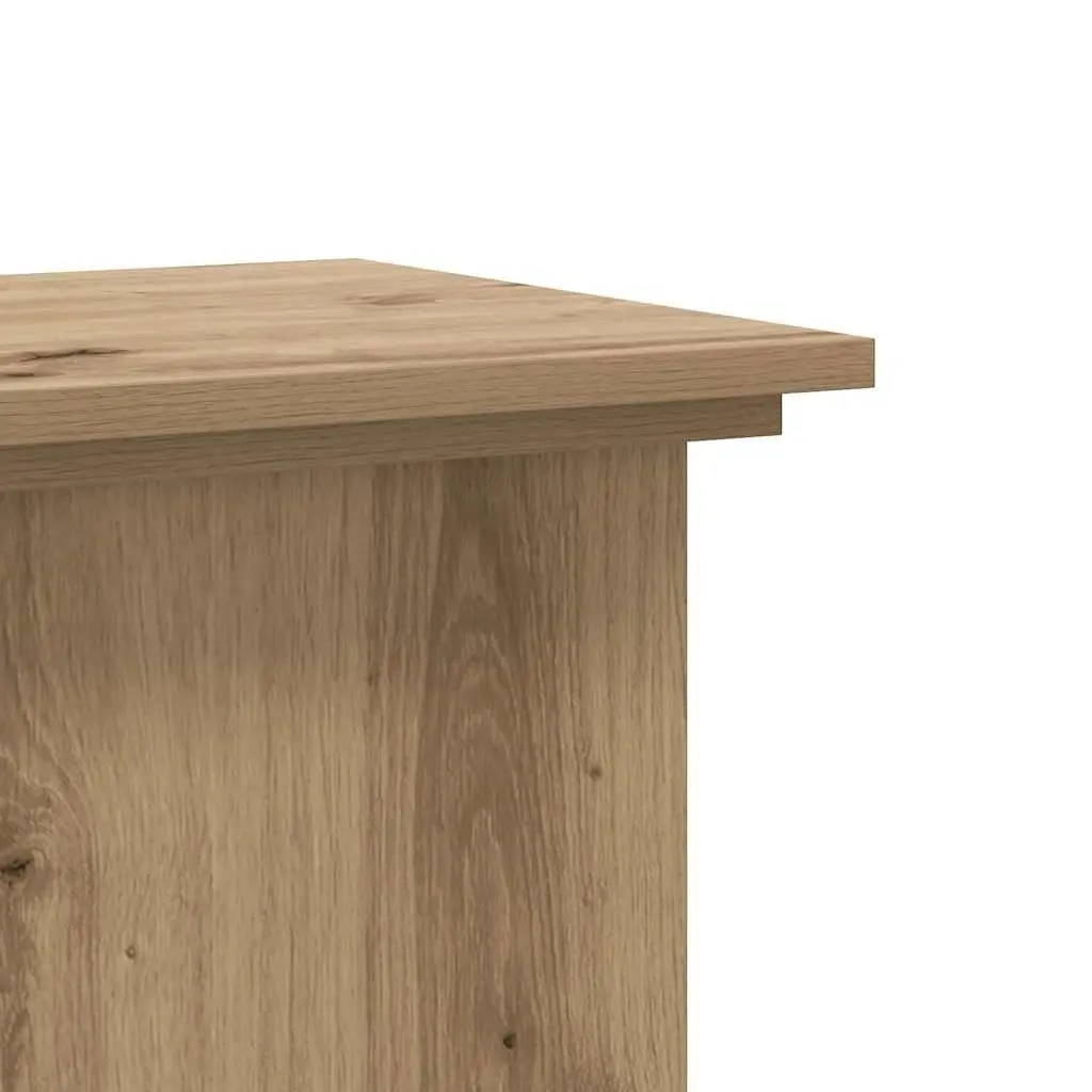 Indoor Plant Stand Brown Engineered Wood 80cm Tall 33x33cm Display for Flower Pots