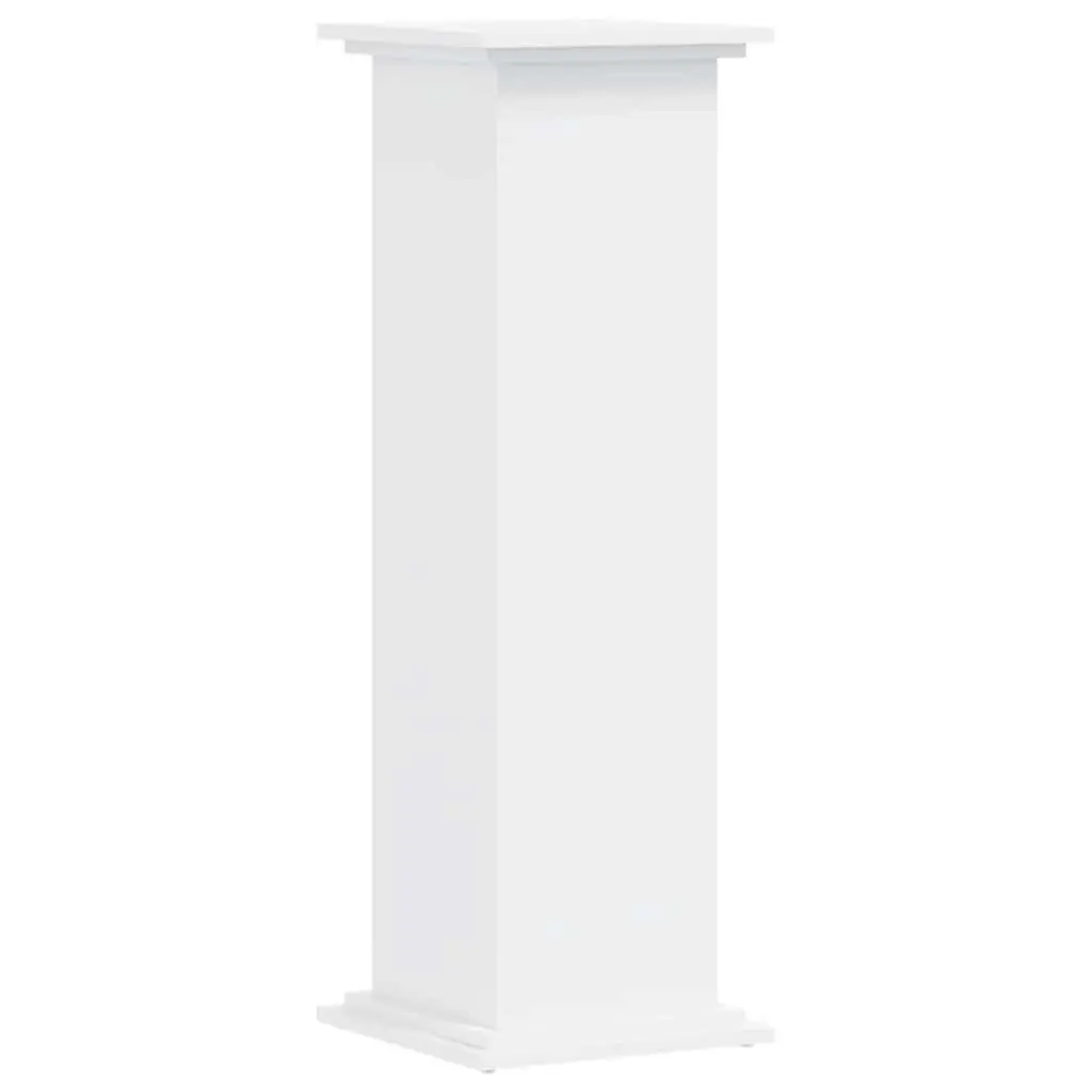 White Plant Stand Engineered Wood 100cm Tall 33x33cm Display for Plants and Decor