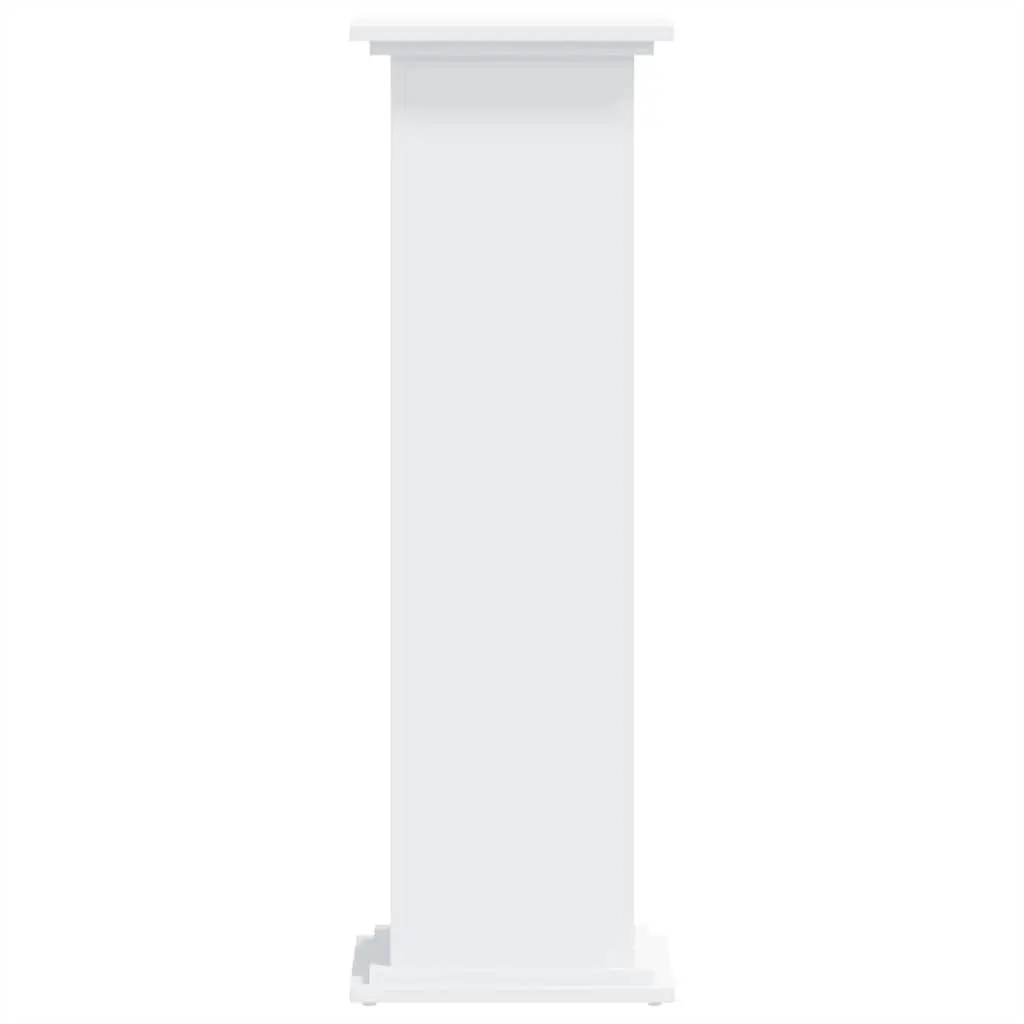 White Plant Stand Engineered Wood 100cm Tall 33x33cm Display for Plants and Decor