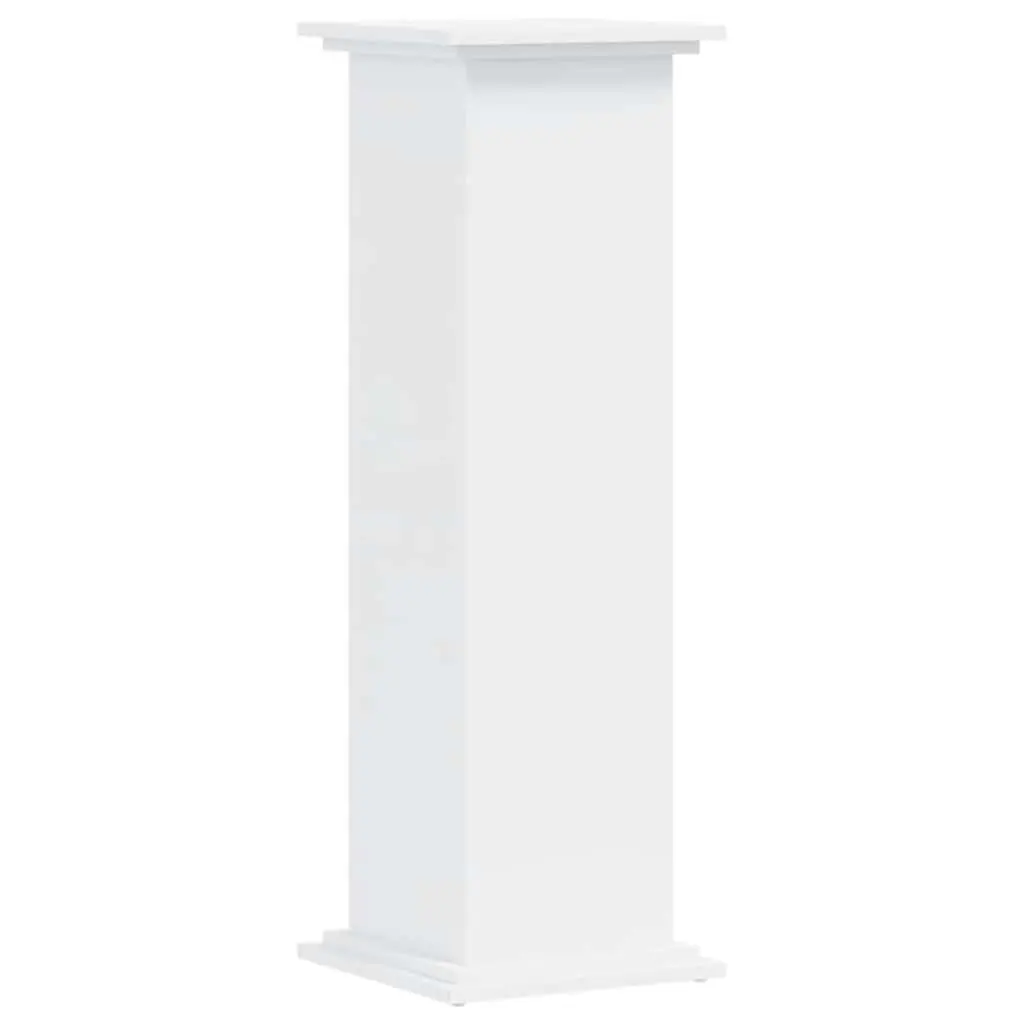 White Plant Stand Engineered Wood 100cm Tall 33x33cm Display for Plants and Decor