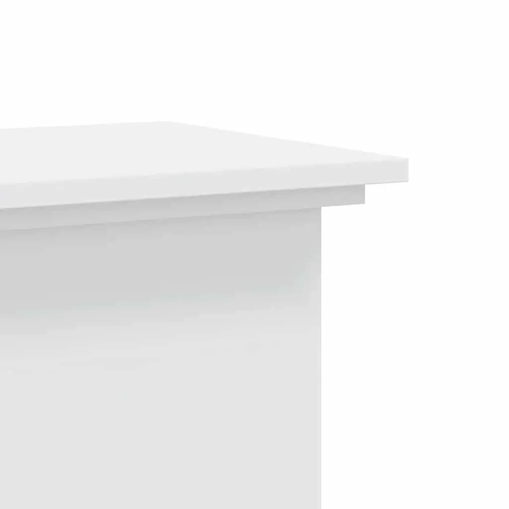 White Plant Stand Engineered Wood 100cm Tall 33x33cm Display for Plants and Decor