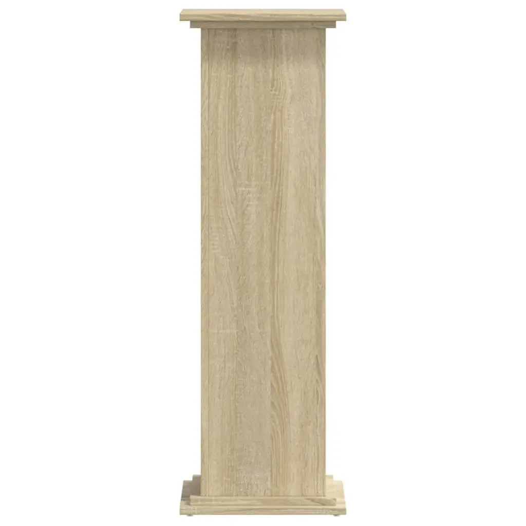 Plant Stand Engineered Wood 33x33x100 cm Brown Display Shelf