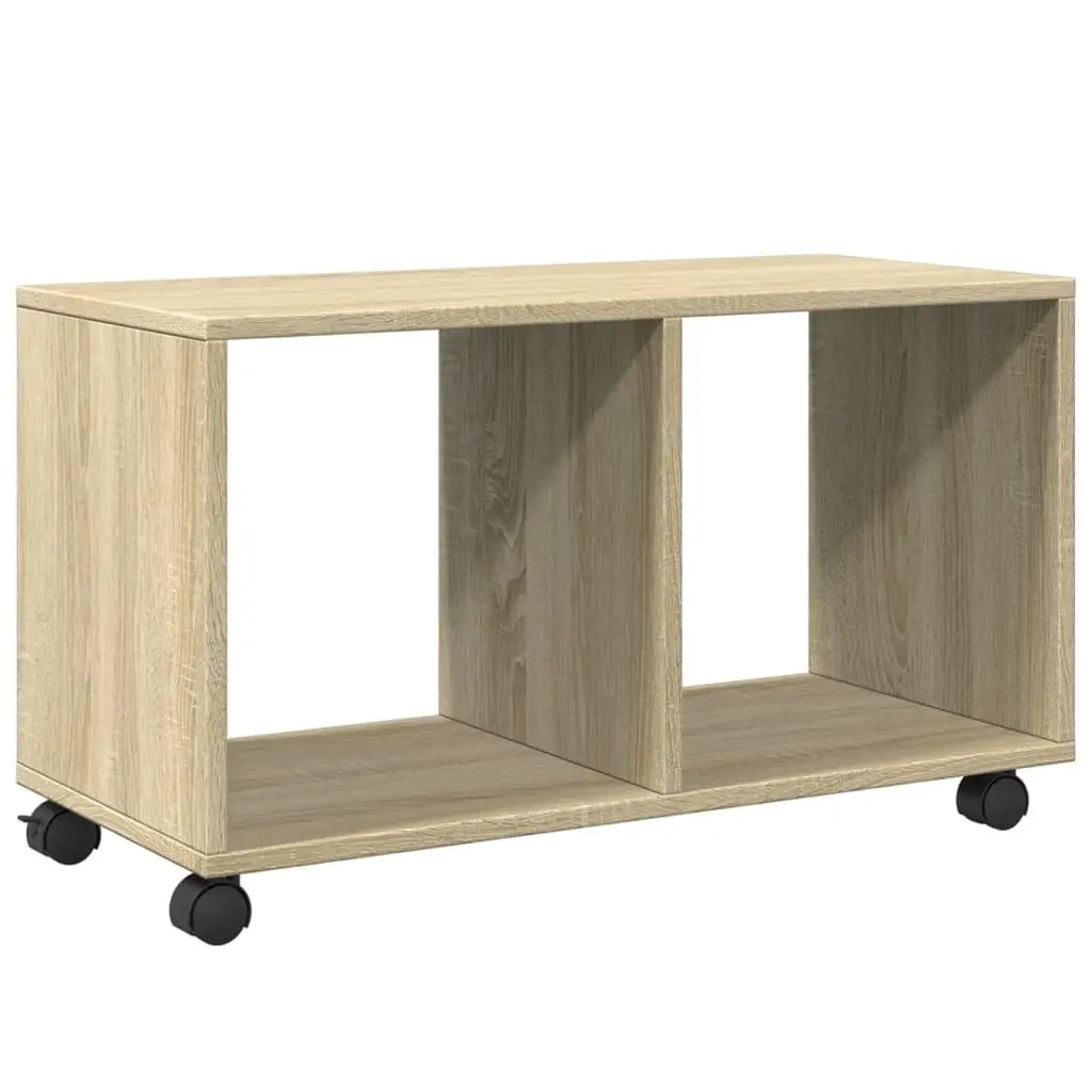 Rolling Cabinet Engineered Wood 72L x 33W x 42.5H cm Brown