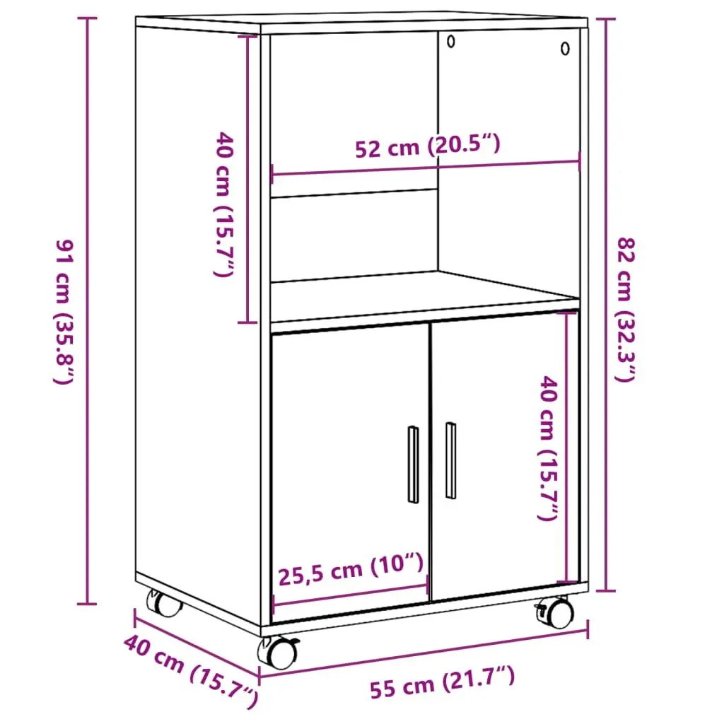 Rolling Cabinet for Home Use