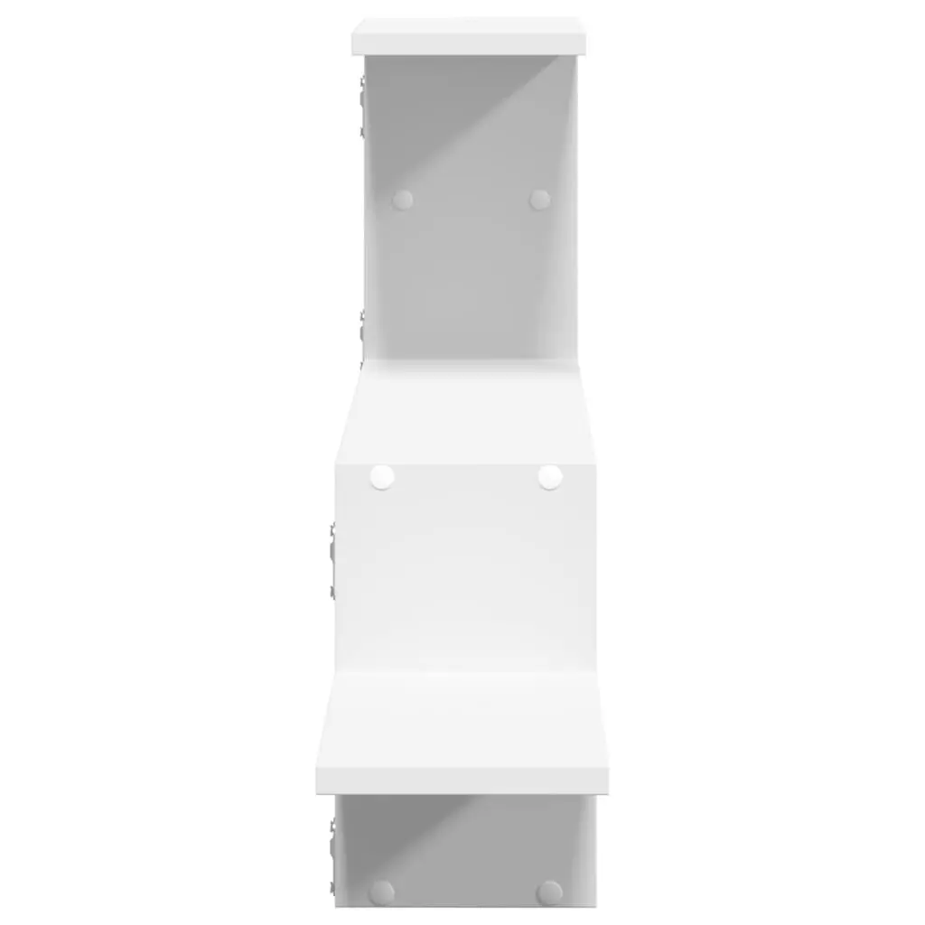 Floating Shelf Engineered Wood Storage Display White 104cm x 15cm x 49cm