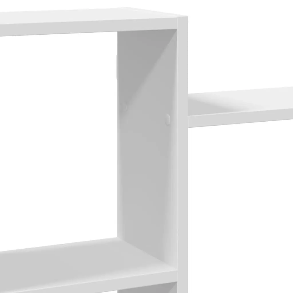 Wall Shelf Engineered Wood 159x18x65 cm White Floating Display Storage Organiser