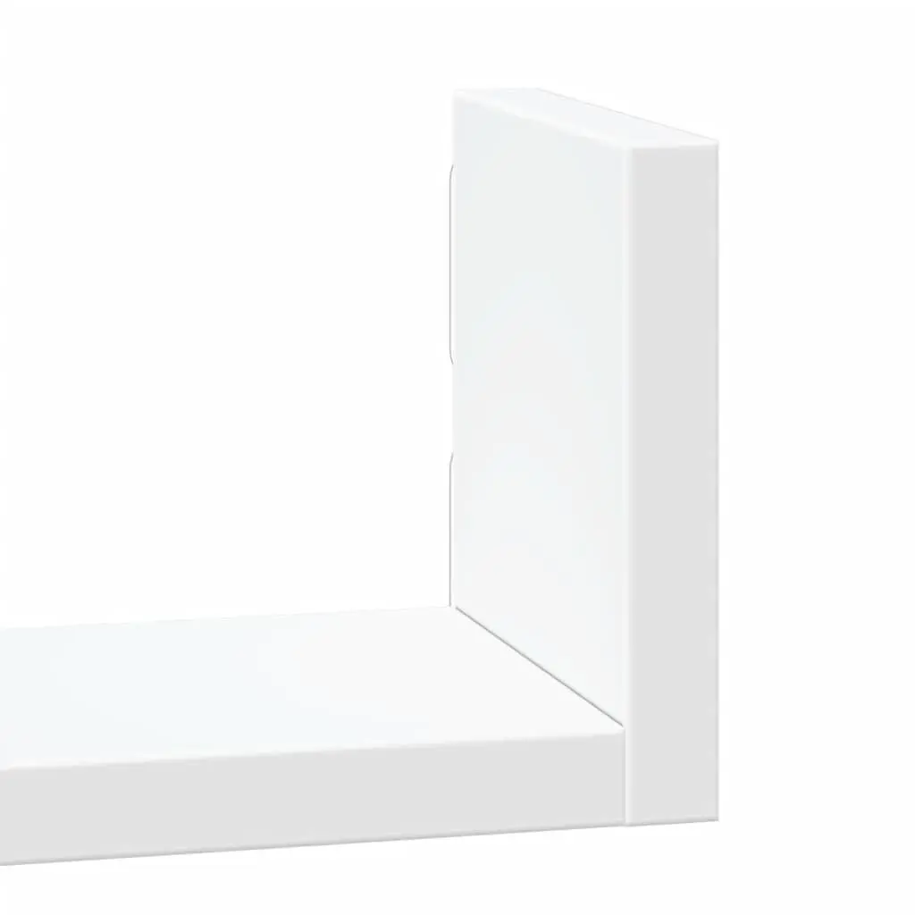 Wall Shelf Engineered Wood 3 Piece White Floating Display Storage Shelves