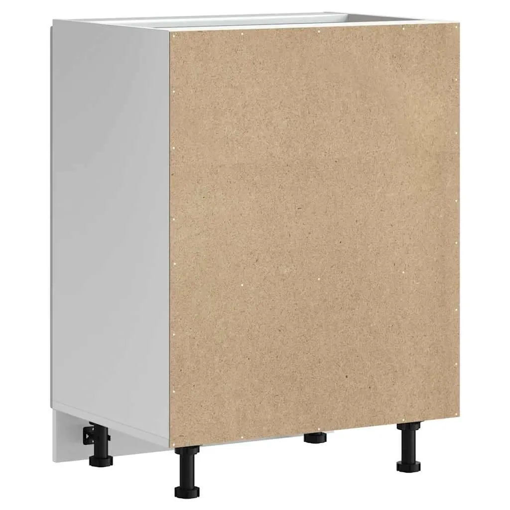 Sink Base Cabinet Kitchen Storage White Engineered Wood 60x46x81.5 cm