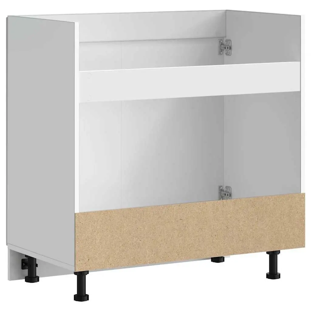Sink Base Cabinet Engineered Wood 80x46x81.5cm White Organiser