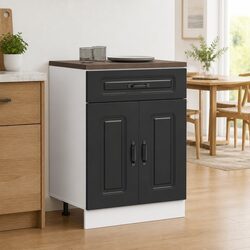 Functional Black Kitchen Base Cabinet for Everyday Use