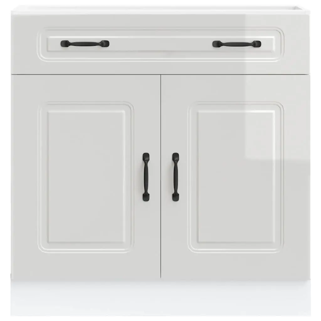 High Gloss White Kitchen Base Cabinet for Storage