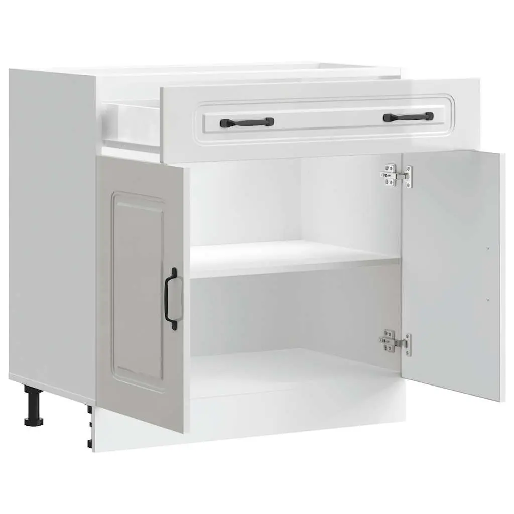 High Gloss White Kitchen Base Cabinet for Storage