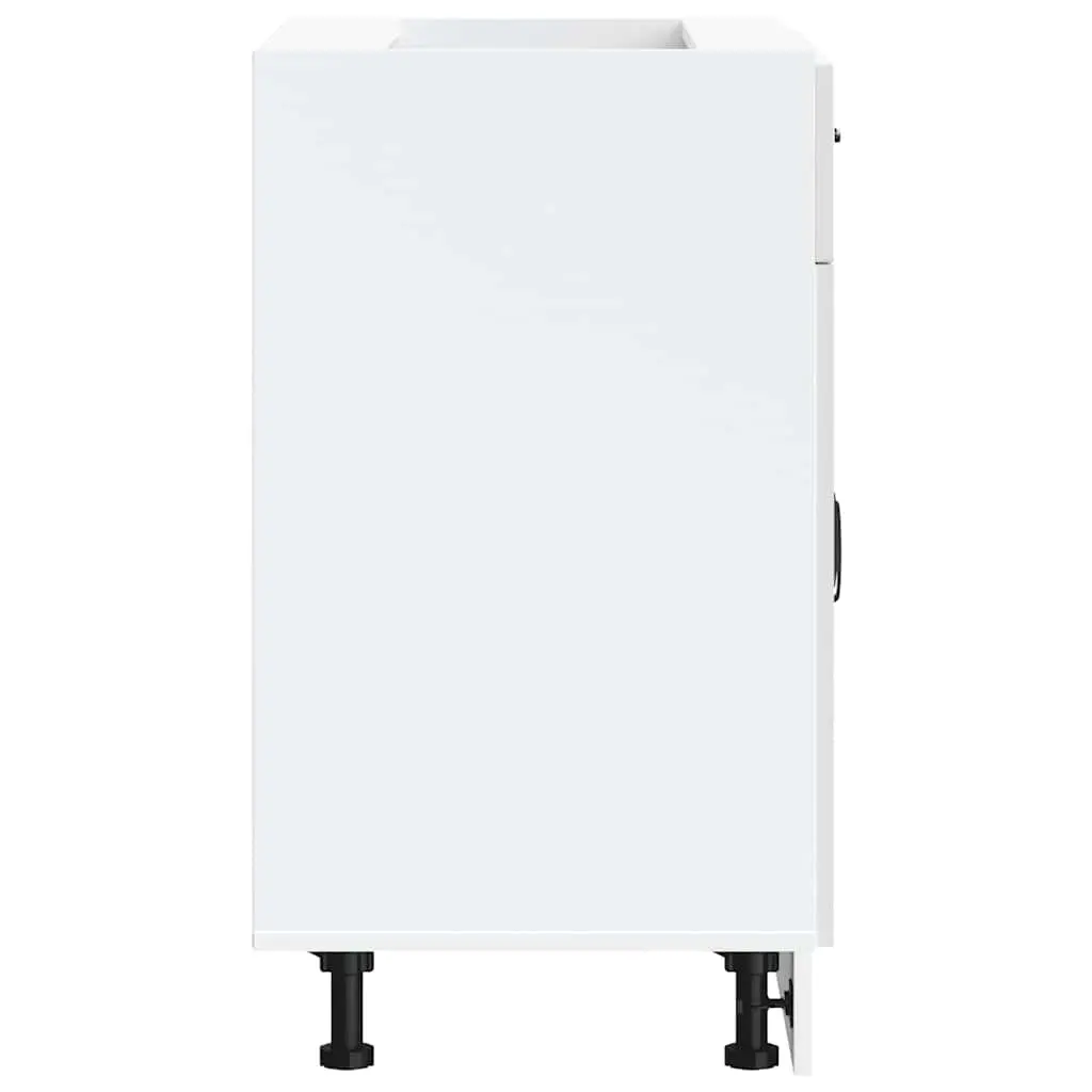 High Gloss White Kitchen Base Cabinet for Storage