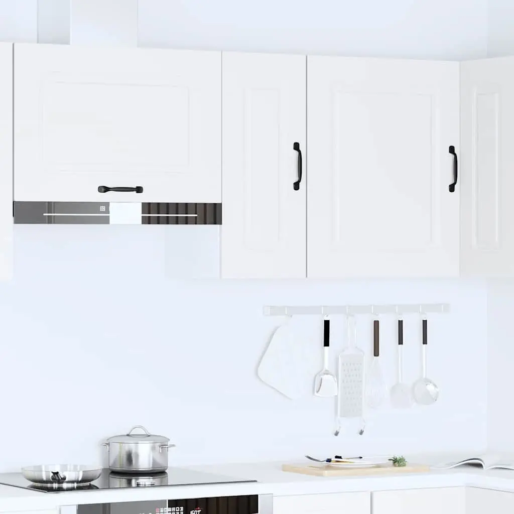 Kitchen Wall Cabinet Kalmar White Storage Engineered Wood Cupboard Organiser