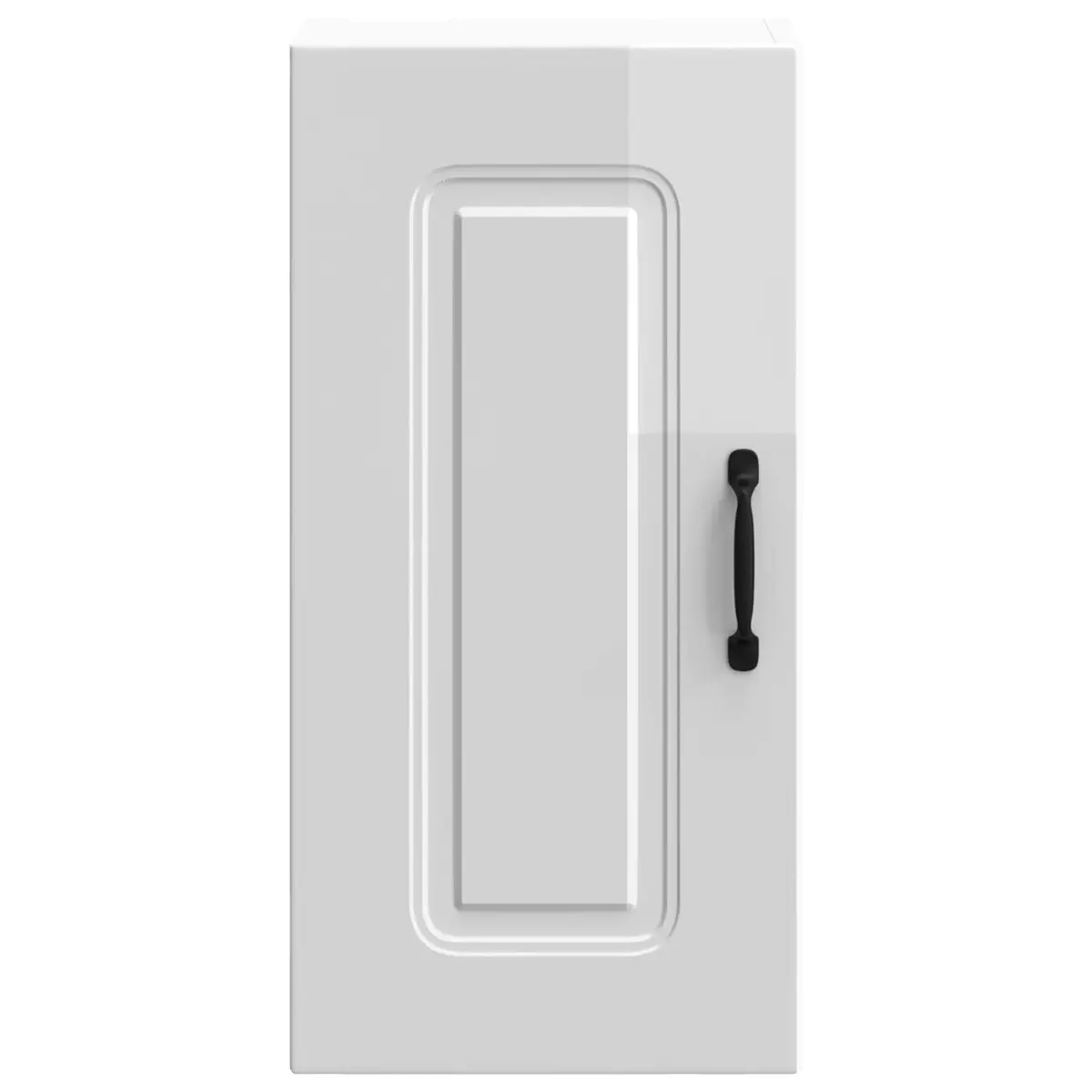 Kitchen Cabinet Engineered Wood White High Gloss Wall Storage Cupboard
