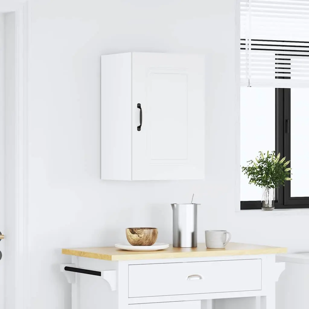 Kitchen Wall Cabinet White Storage Engineered Wood Cupboard Doors Organisation
