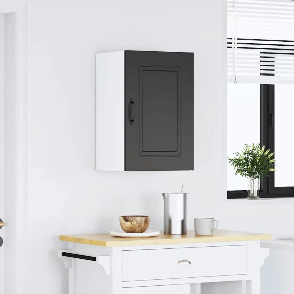 Black Wall Cabinet for Kitchen or Living Space