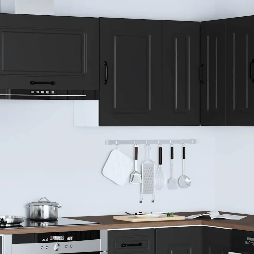 Black Wall Cabinet for Kitchen or Living Space