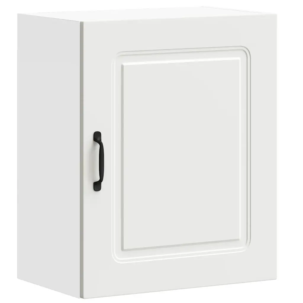 Kitchen Wall Cabinet Engineered Wood White Storage Organizer
