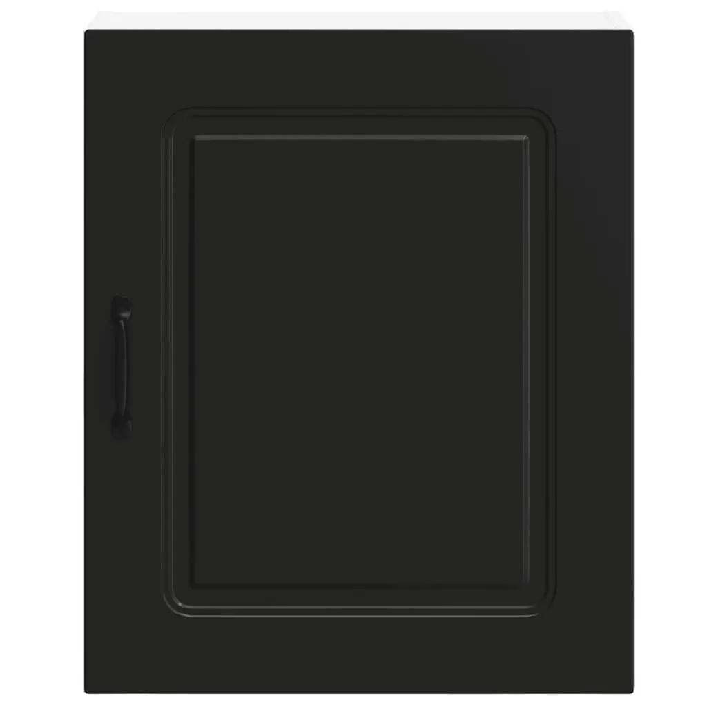 Kitchen Wall Cabinet Engineered Wood Black