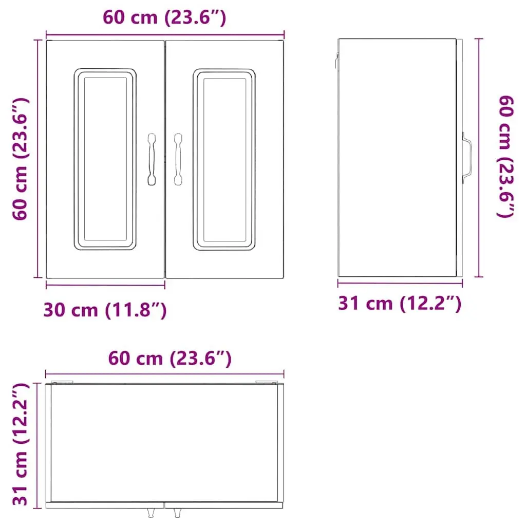 White Kitchen Wall Cabinet for Home Use