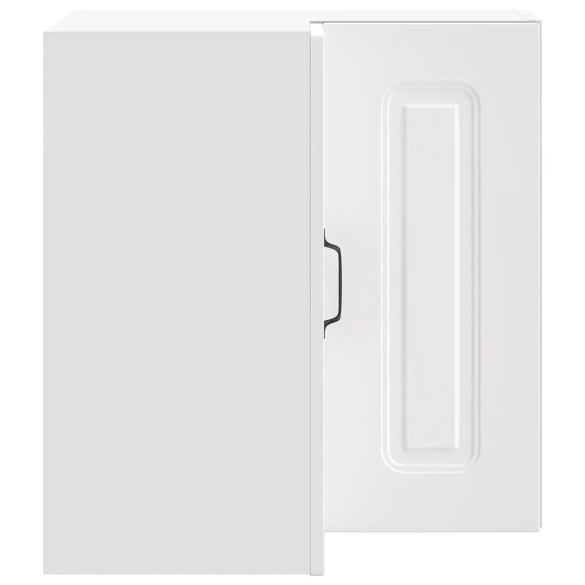 Kitchen Corner Cabinet Engineered Wood Wall-Mounted White Storage Organiser