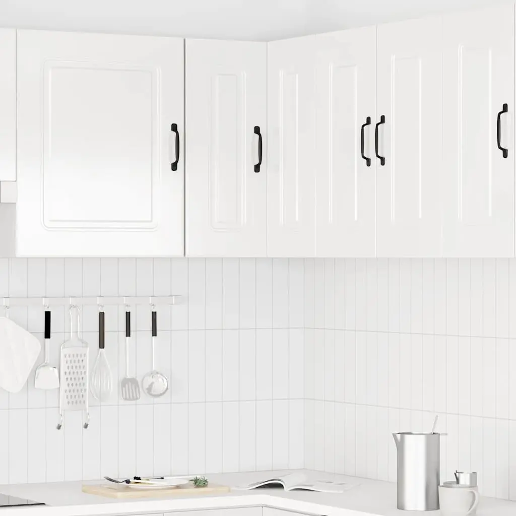 Wall Corner Cabinet in White for Kitchen Use
