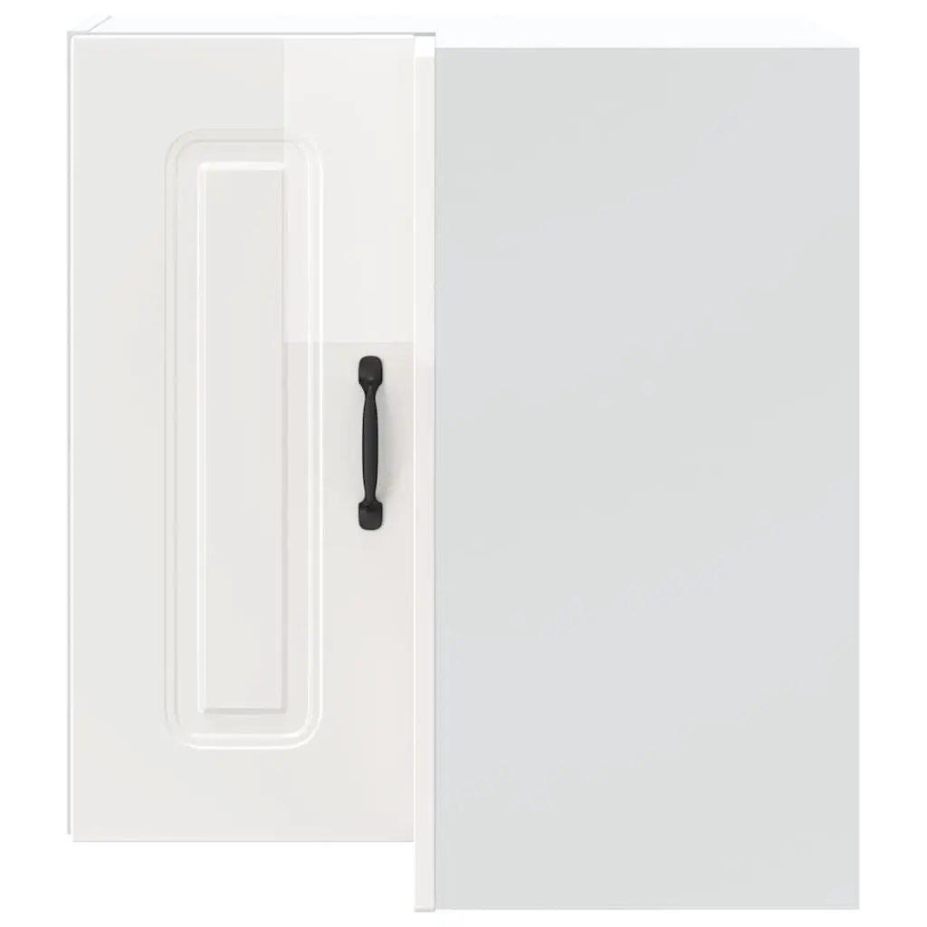 Wall Corner Cabinet in White for Kitchen Use