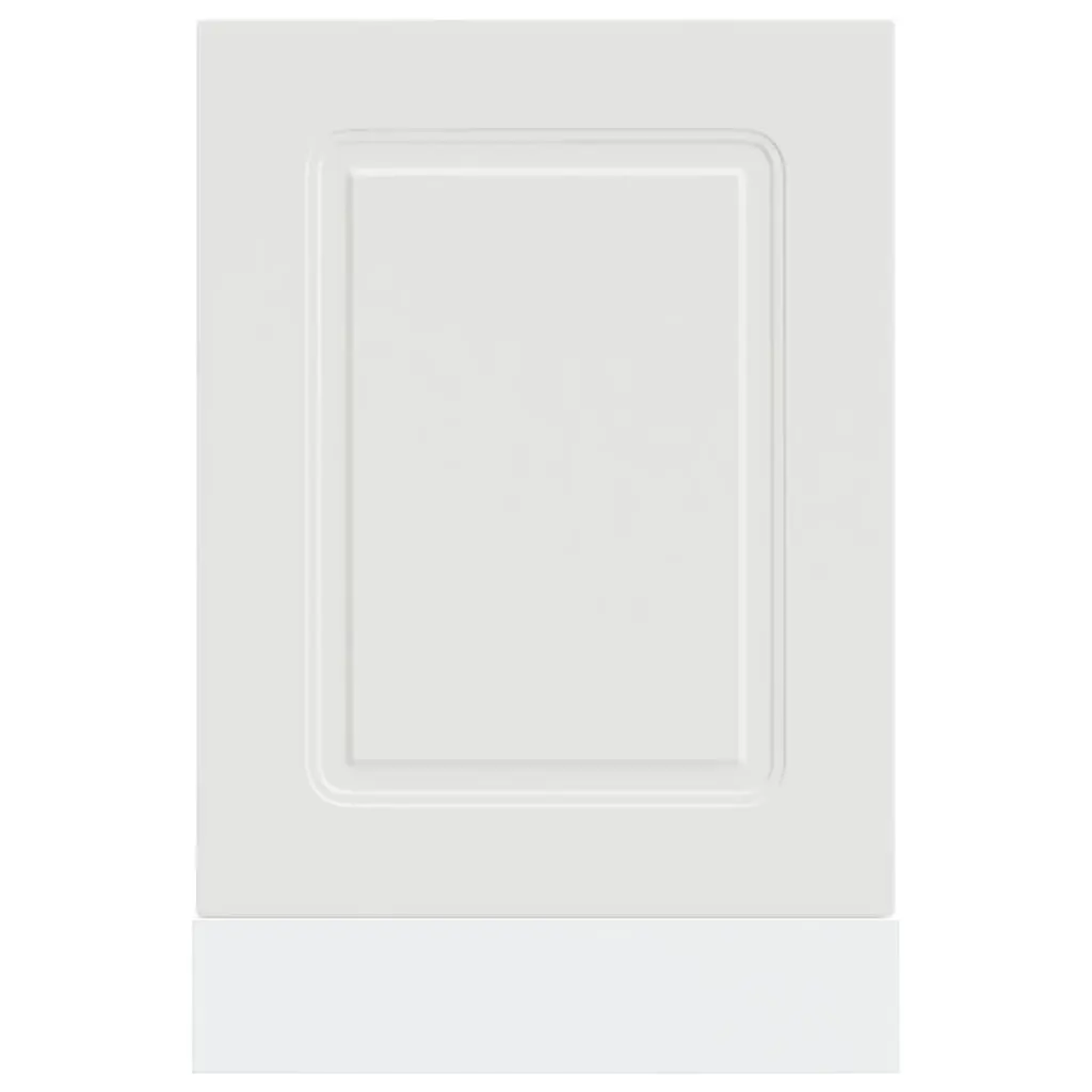 Dishwasher Front Cover Engineered Wood White 45x1.5x57cm Kitchen Cabinet Panel