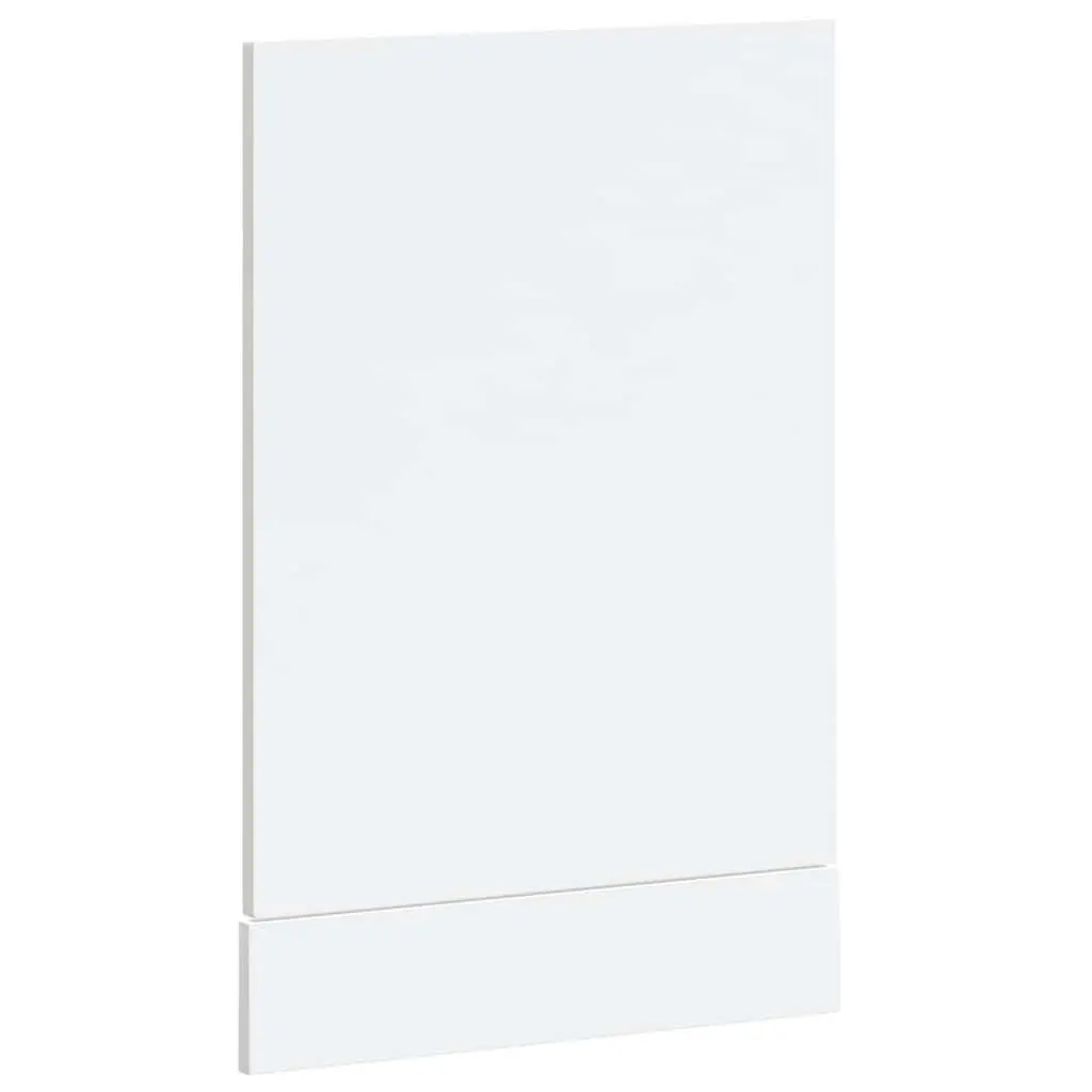 Dishwasher Front Panel Protective Engineered Wood High Gloss White 45x57cm