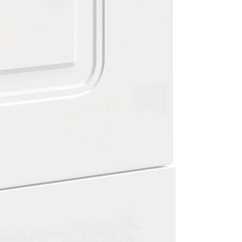 Dishwasher Front Panel Protective Engineered Wood High Gloss White 45x57cm