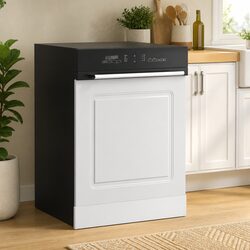 Dishwasher Panel White High Gloss Kitchen Cabinet Door Engineered Wood 60x57cm