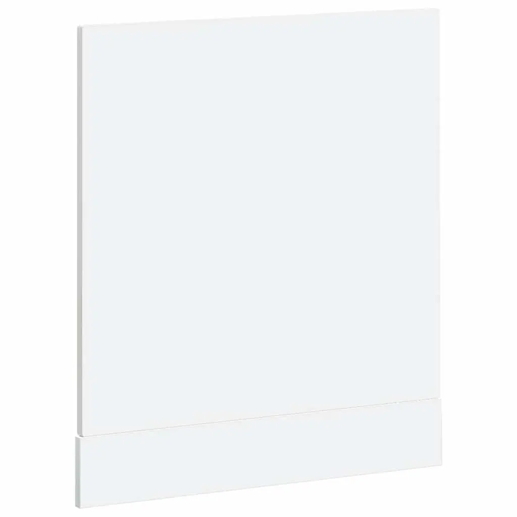Dishwasher Panel Engineered Wood High Gloss White 60cm x 57cm