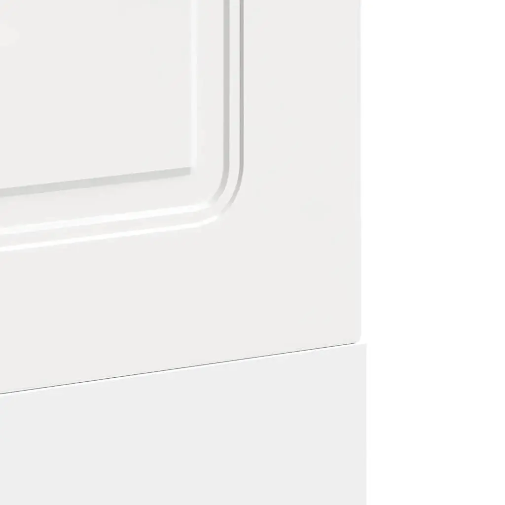 Dishwasher Panel Engineered Wood High Gloss White 60cm x 57cm