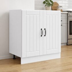Functional White Kitchen Sink Base Cabinet for Daily Use